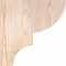 Ekena Millwork Ridgewood Smooth Corbel, Douglas Fir, 5 1/2"W x 12"D x 12"H COR06X12X12RID00SDF - alternate 4